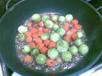 Rosenkohl-Karotten-Gemüse - Rezept - Bild Nr. 6