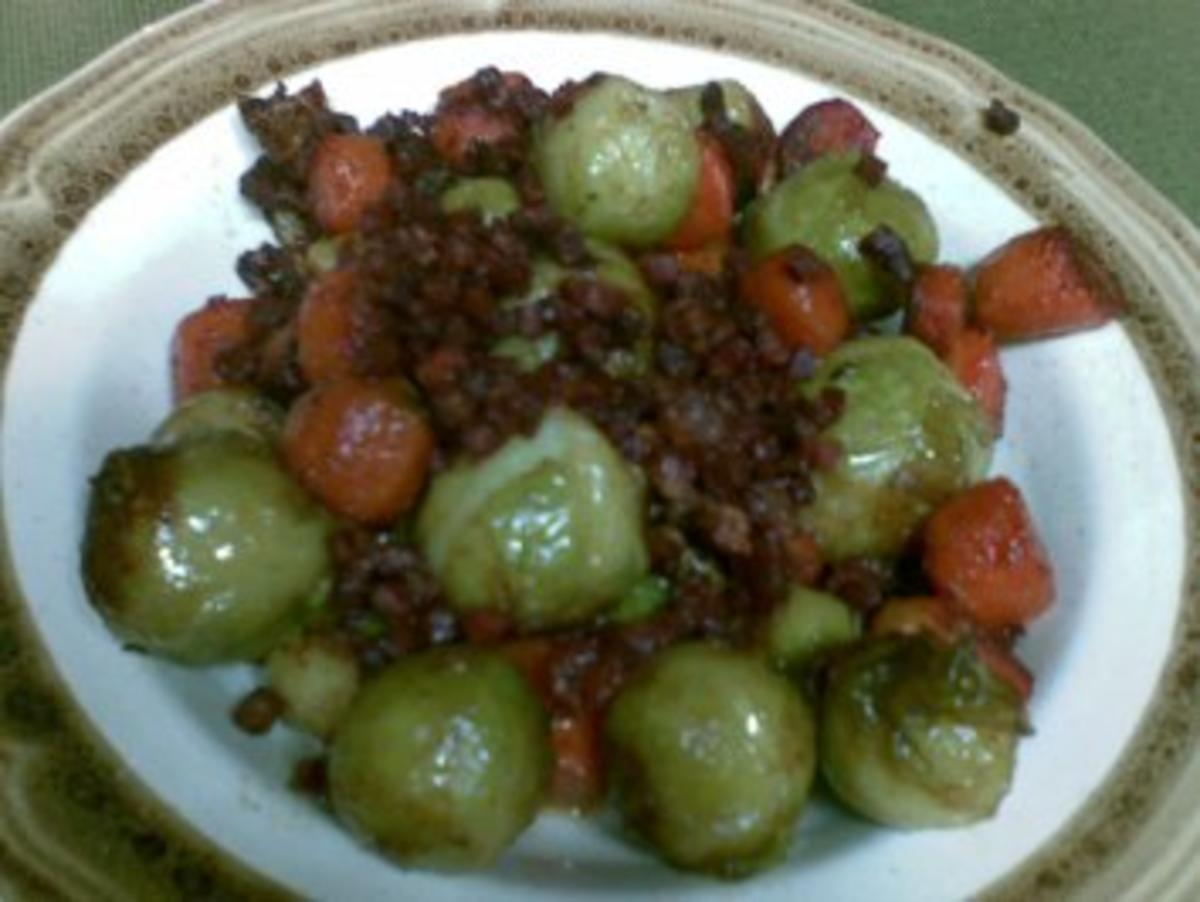 Rosenkohl-Karotten-Gemüse - Rezept mit Bild - kochbar.de