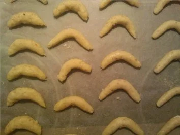 Rezept: ** Weihnachtsbäckerei ** Vanillekipferl Bild Nr. 4 ** Weihnachtsbäckerei ** Vanillekipferl - Rezept - Bild Nr. 4