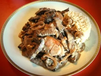 Rezept: zartes Rindergeschnetzeltes meine Art zartes Rindergeschnetzeltes meine Art - Rezept