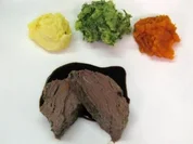 Rinderfilet im Salzmantel an dreierlei Kartoffelpüree - Rezept