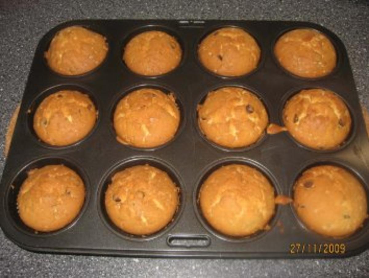 Muffins mit Schoko Tropfen - Rezept - Bild Nr. 3