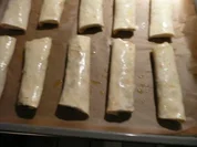 VORSPEISE/FISCH :Lauchrollen mit Nordseekrabben - Rezept