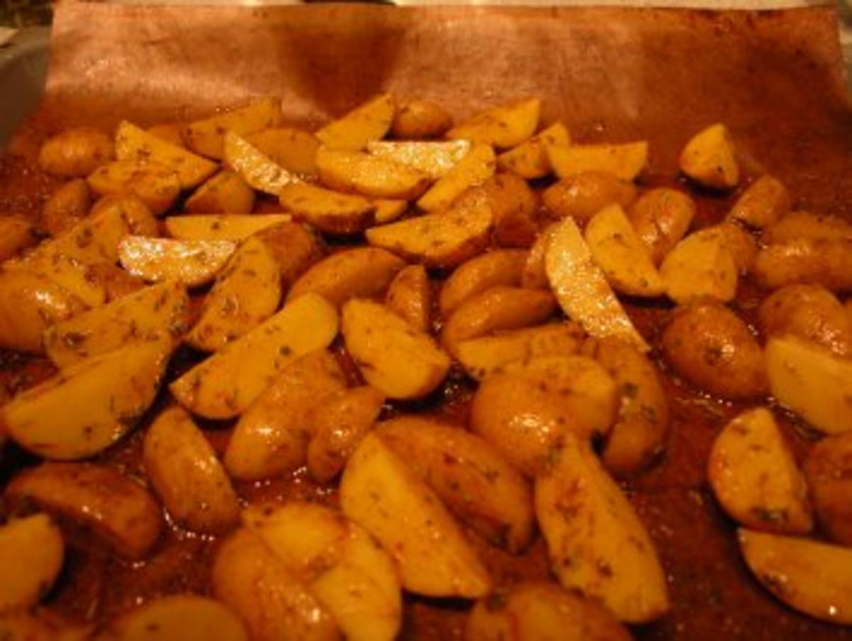 Potato Wedges mit Kräuterquark - Rezept - Bild Nr. 3