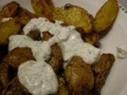 Potato Wedges mit Kräuterquark - Rezept