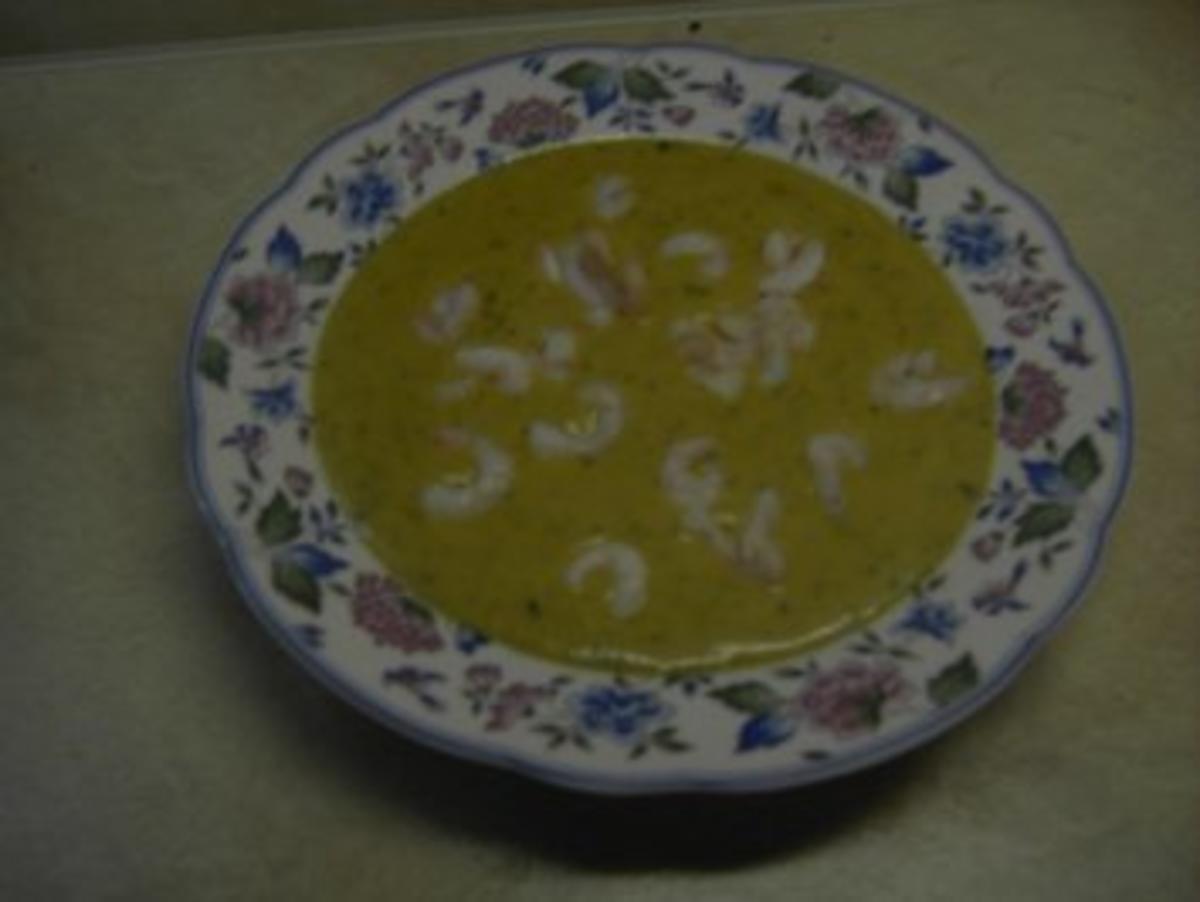 Suppen - Feurige Lauchsuppe mit Eismeerkrabben - Rezept - kochbar.de