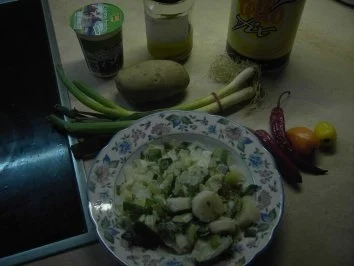 Suppen - Feurige Lauchsuppe mit Eismeerkrabben - Rezept - Bild Nr. 2