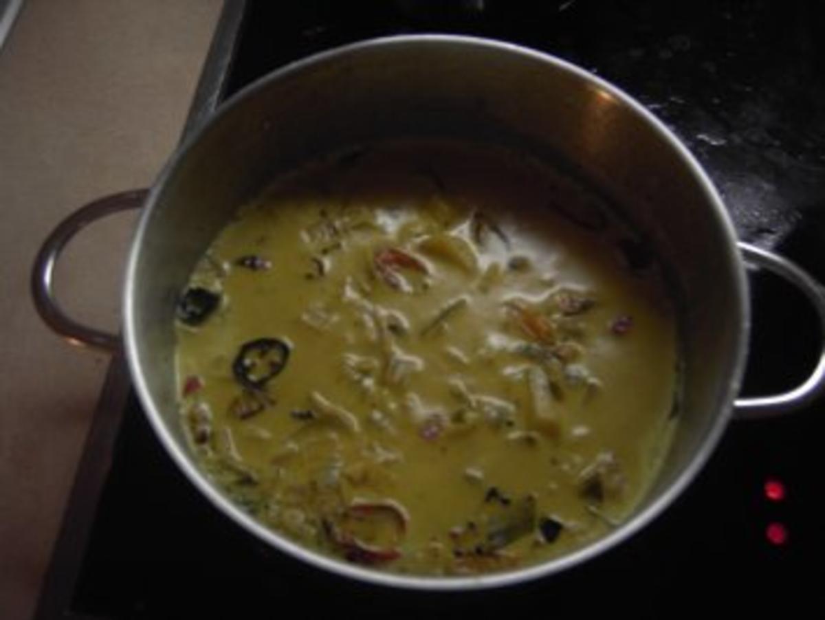 Suppen - Feurige Lauchsuppe mit Eismeerkrabben - Rezept - Bild Nr. 3