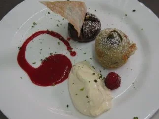 Feigenduett - Ausgebackene Feige an Cognacrahm-Feige - Rezept