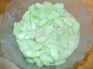 Gurkensalat mit Wasabi-Joghurt-Dressing - Rezept