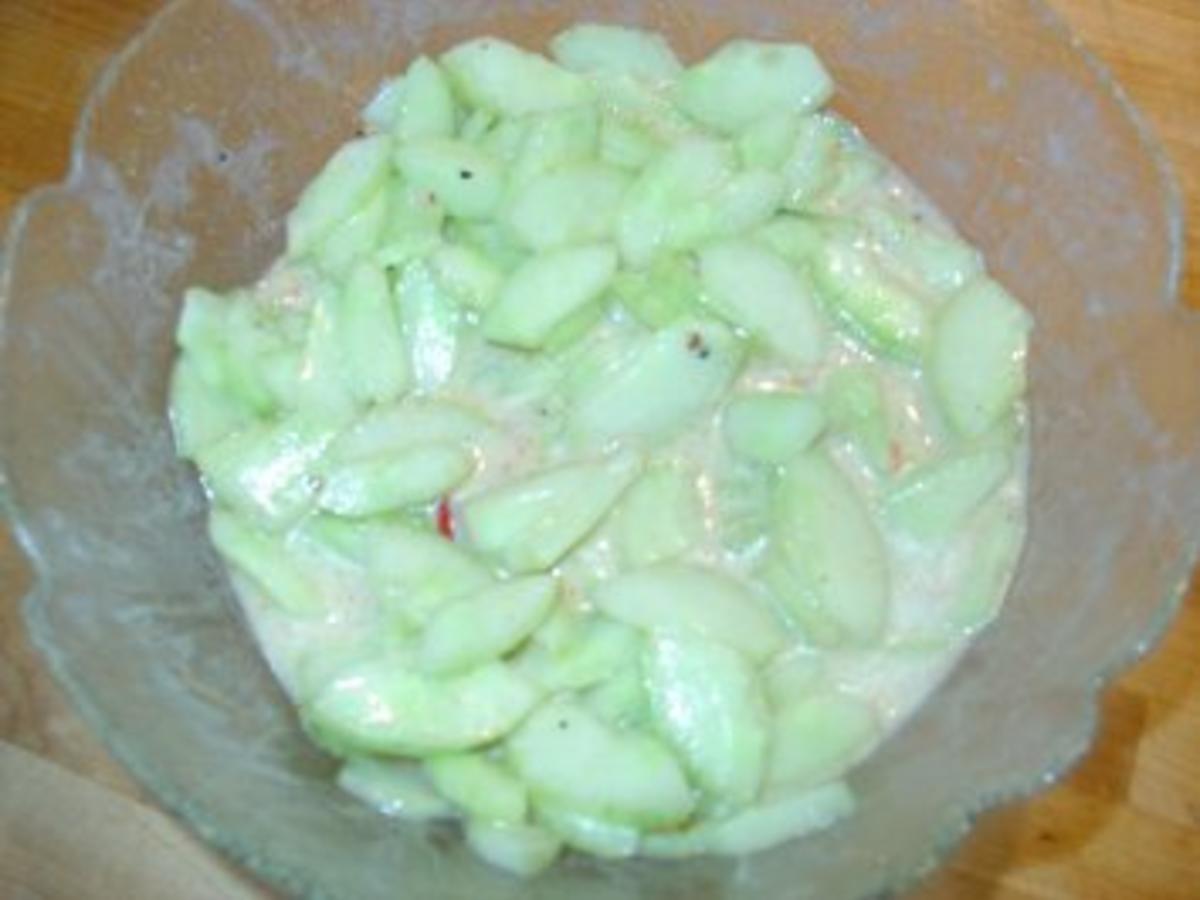 Gurkensalat mit WasabiJoghurtDressing Rezept kochbar.de