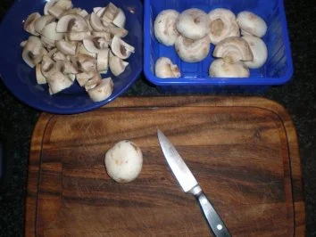 Alwins Pilze naturell - Rezept