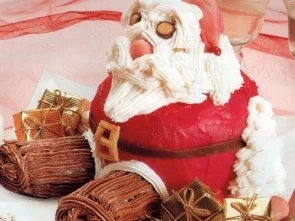 a babbo natale di panettone - Rezept