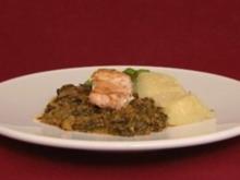 Lachs mit Spinat und Yamswurzel (Kena Amoa) - Rezept