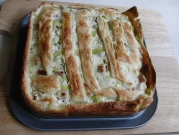 Rezept: Sonstiges: Lauch-Kasseler-Quiche Bild Nr. 4 Sonstiges: Lauch-Kasseler-Quiche - Rezept - Bild Nr. 4