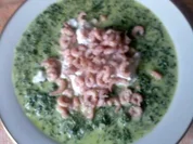 Grünkohlsuppe mit Nordseekrabben - Rezept