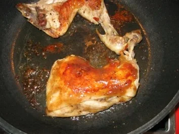 Hähnchenschenkel fruchtig und saftig - Rezept