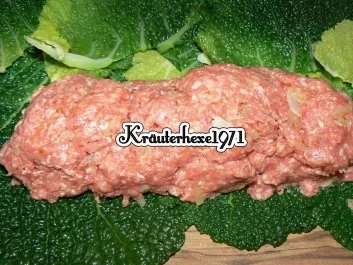 Rezept: Wirsinghackbraten Bild Nr. 2 Wirsinghackbraten - Rezept - Bild Nr. 2