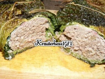 Rezept: Wirsinghackbraten Bild Nr. 4 Wirsinghackbraten - Rezept - Bild Nr. 4