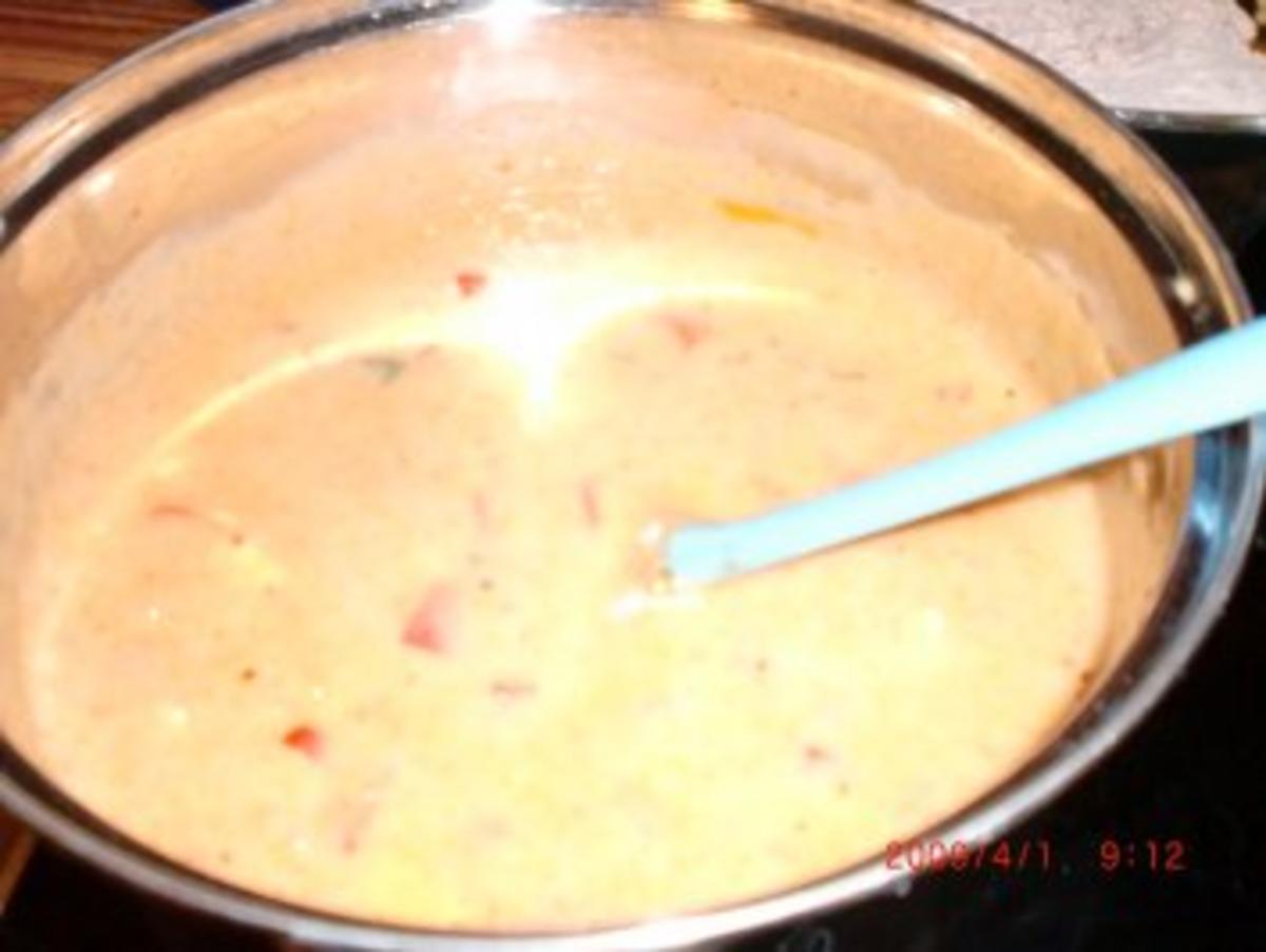 Geflügel: Sanft gebratene Putenschnitzel auf Paprika-Käse-Sosse! - Rezept - Bild Nr. 2