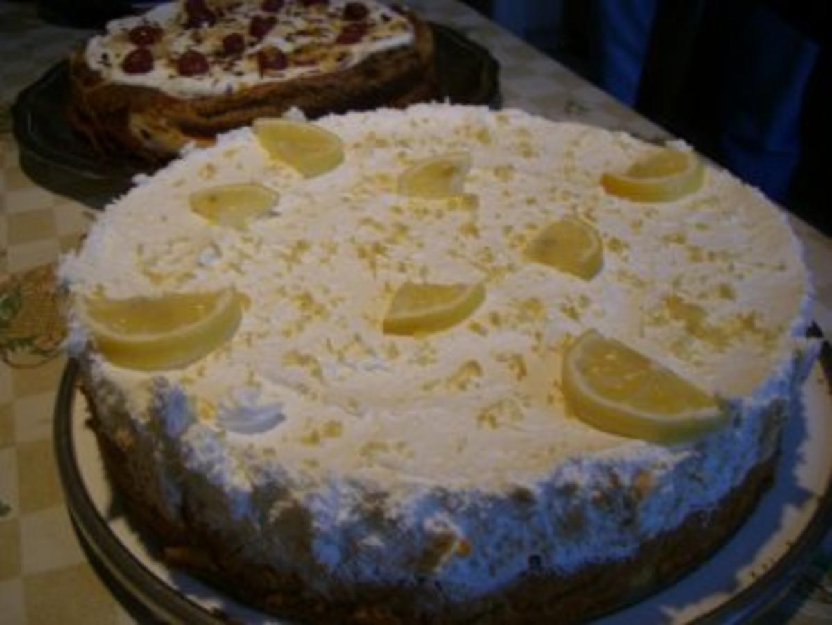 Torte : Zitronen - Frischkäse - Torte - Rezept - Bild Nr. 3