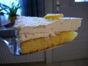 Torte : Zitronen - Frischkäse - Torte - Rezept