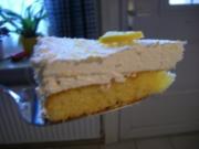 Torte : Zitronen - Frischkäse - Torte - Rezept