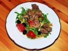 Rucola mit krosser Geflügelleber - Rezept