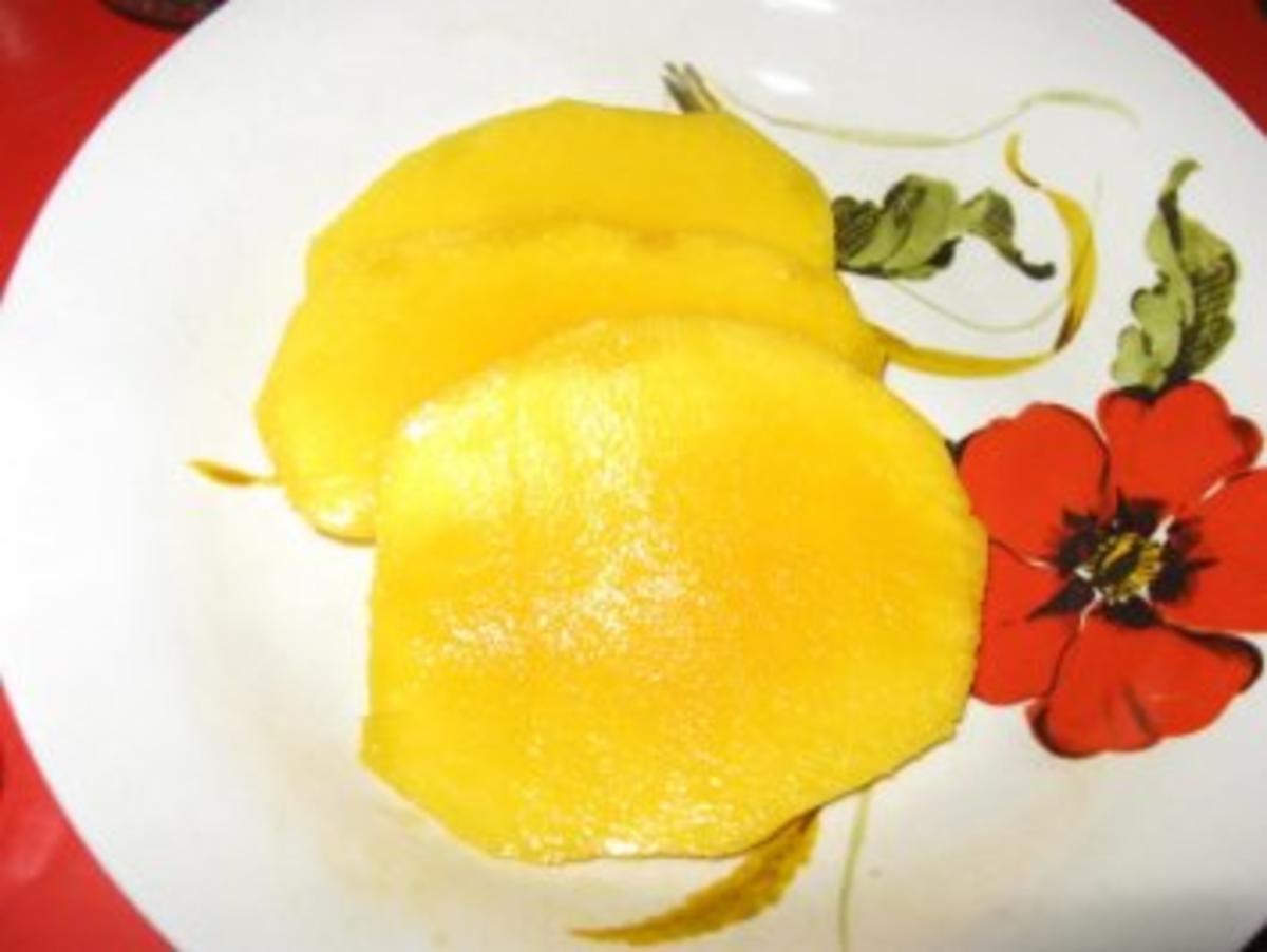 Asia Mandel-Hähnchenkeulen mit Mango - Rezept - Bild Nr. 7