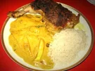 Rezept: Asia Mandel-Hähnchenkeulen mit Mango Asia Mandel-Hähnchenkeulen mit Mango - Rezept