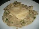 Crepe mit Champignons in Rahmsauce - Rezept