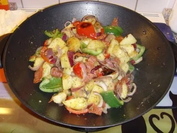 Bulgarische Paprika – Kartoffel Pfanne…. - Rezept - Bild Nr. 6