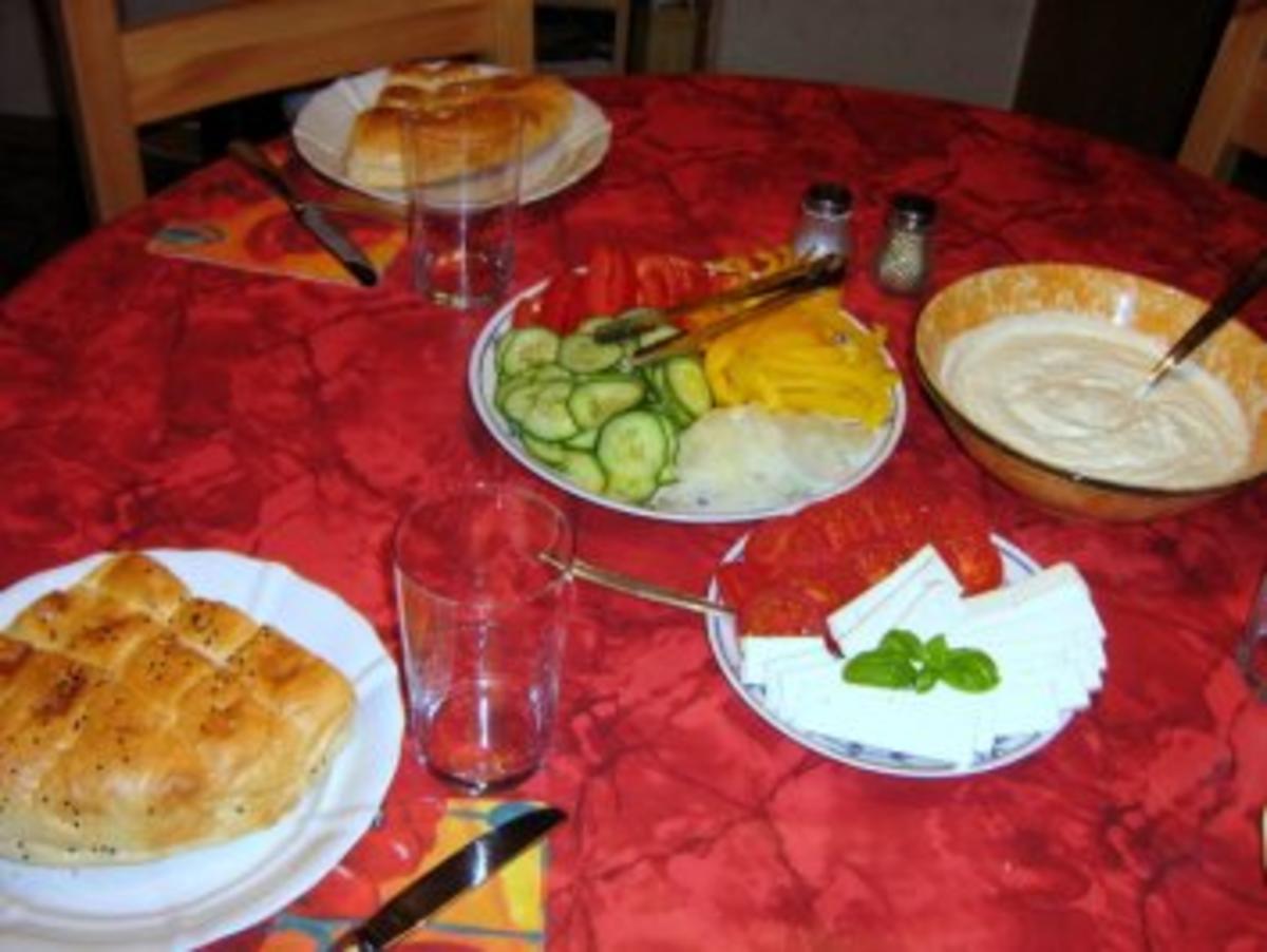 Pita mit Schafskäse und Gemüse - Rezept - Bild Nr. 2