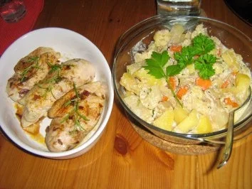 Hähnchenbrustfilet mit einer Gemüsepfanne - Rezept - Bild Nr. 9