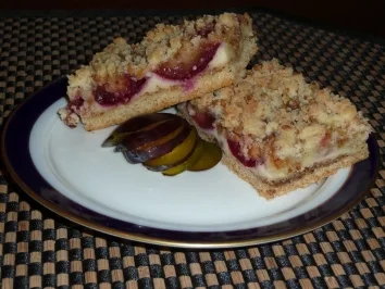 Rezept: Pflaumenkuchen mit Vanille-Nuss-Streuseln Pflaumenkuchen mit Vanille-Nuss-Streuseln - Rezept