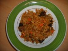 Mary's Bunte Reispfanne mit Leber und Gemüse - Rezept