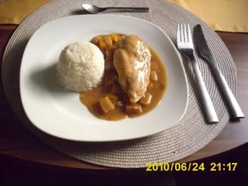 Rezept: Rheingau´er Riesling-Huhn mit Thymian Rheingau´er Riesling-Huhn mit Thymian - Rezept