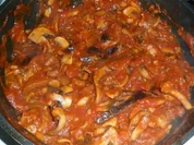 Auberginen - Champignon Salat - Rezept