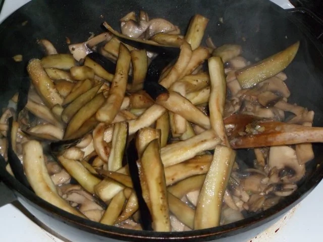 Auberginen - Champignon Salat - Rezept - Bild Nr. 8