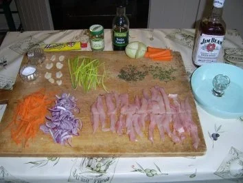 Kaltgebeizt-gekräuterte Hühnerbruststreifen im Whiskydunst - Rezept - Bild Nr. 3