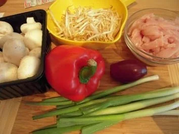 exotischer Geflügelsalat, eine scharfe Angelegenheit - Rezept