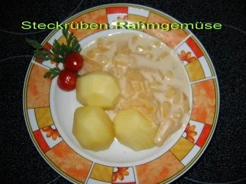 Steckrüben- Rahmgemüse a la Mama - Rezept