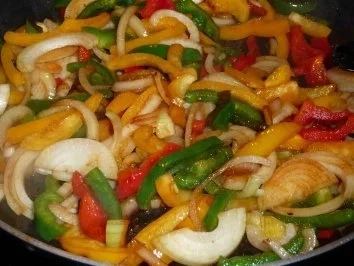 Zwiebel-Paprika-Schnitzel - Rezept - Bild Nr. 5