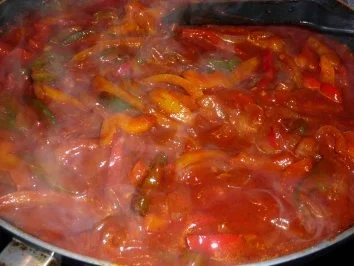 Zwiebel-Paprika-Schnitzel - Rezept - Bild Nr. 8