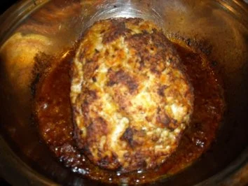 Putenhackbraten mit Lauch-Meerrettich-Sauce - Rezept - Bild Nr. 5