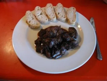 Rezept: gebratene Hähnchenleber mit Rotwein abgelöscht.......mmmmmmhhhhh Bild Nr. 3 gebratene Hähnchenleber mit Rotwein abgelöscht.......mmmmmmhhhhh - Rezept - Bild Nr. 3