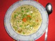 Geflügelsüpple mit Gemüseeinlage - Rezept