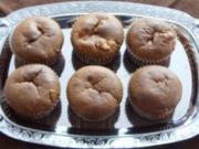 Kleingebäck - Apfelmus-Muffins mit Apfelstückchen - Rezept