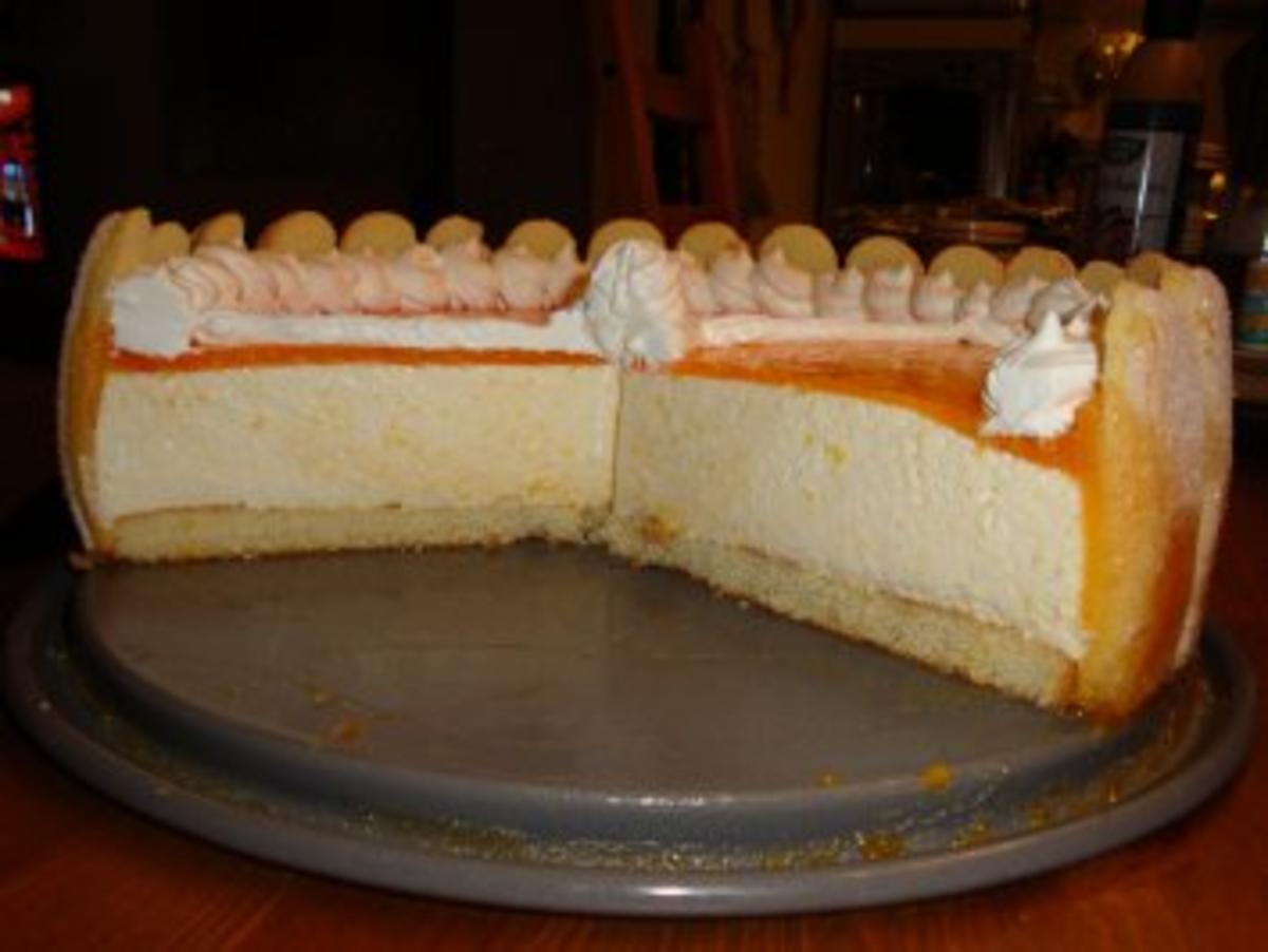 Mandarinen-Sahne- Torte mit Löffelbiskuits - Rezept - Bild Nr. 7