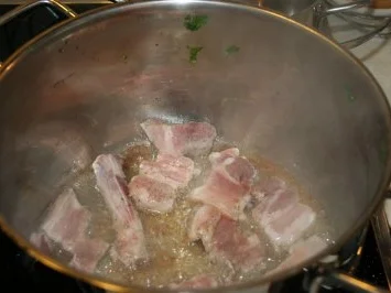 Grünkohleintopf mit Mettwürstchen und geräucherten Rippchen - Rezept - Bild Nr. 5